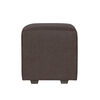 Juego de Living Innovamuebles Kahlo Sofá 3 Cuerpos + Dos Pouf 1 Cuerpo Chocolate