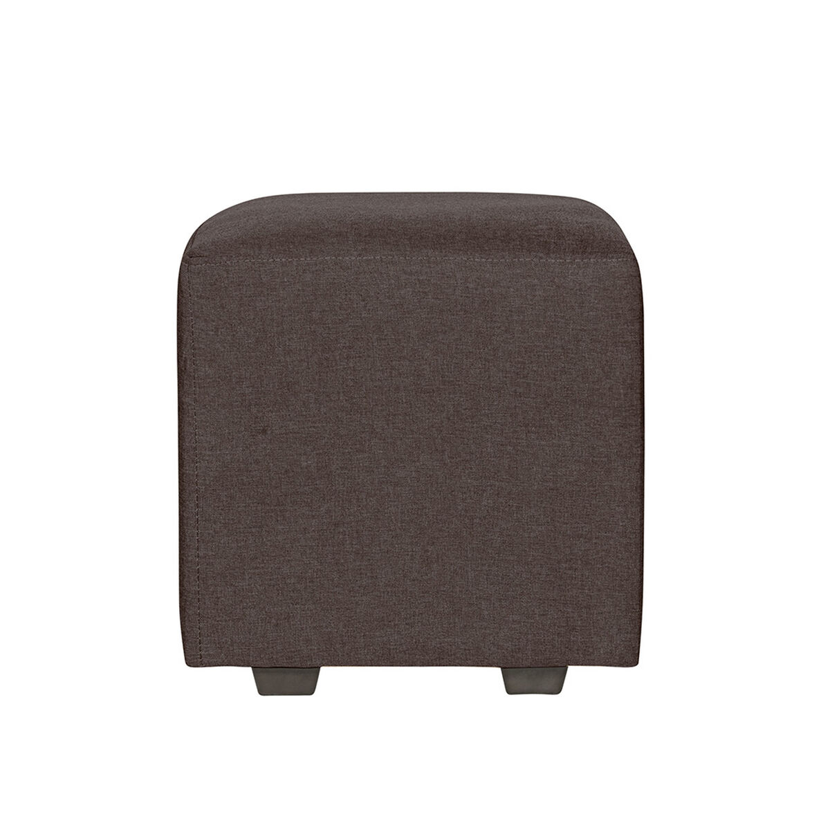 Juego de Living Innovamuebles Kahlo Sofá 3 Cuerpos + Dos Pouf 1 Cuerpo Chocolate