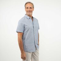 Camisa Manga Corta Hombre Portman Club Azul, Ecru, Negro, Verde