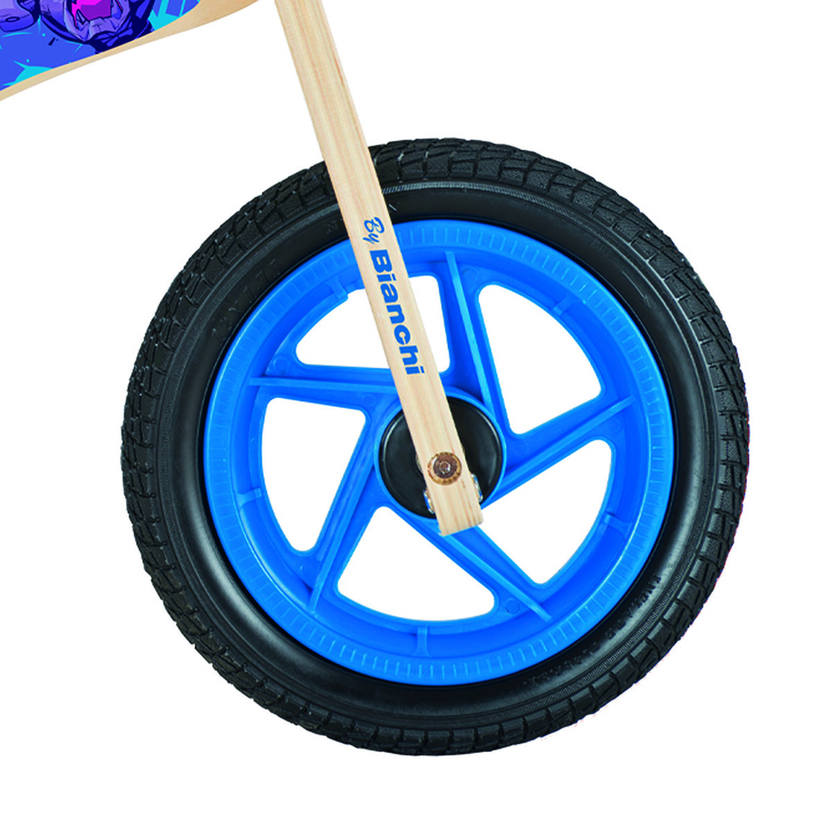 Bicicleta Infantil Bianchi Madera Hotwheels Azul