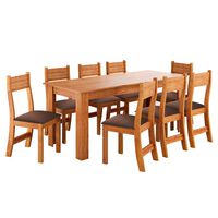 Juego de Comedor Altavision Tomas 8 Sillas Café