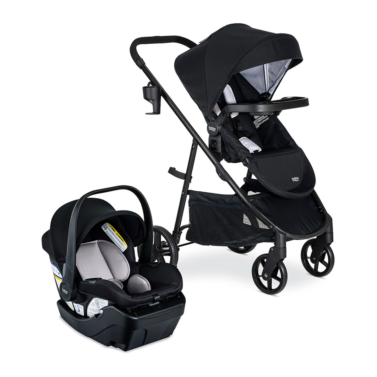 Coche Travel System Brook-Willow Onix Glacier Negro Britax