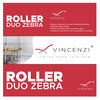 Cortina Roller Duo Vincenzi Blanco 140 x 240 cm