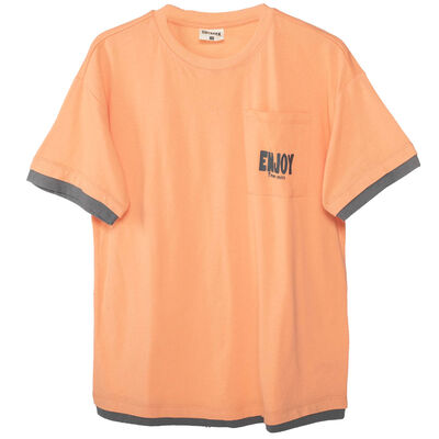 Polera Enjoy Manga Corta de Algodón Niño Cutback
