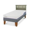 Cama Europea CIC 1,5 Plazas Excellence Plus + Respaldo Dublin Olivo