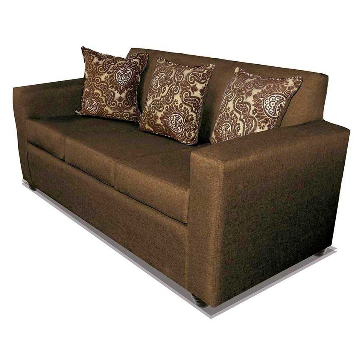 Juego de Living Almore Paris Sof&aacute; 3 Cuerpos + Dos Sillones 1 Cuerpo Caf&eacute;