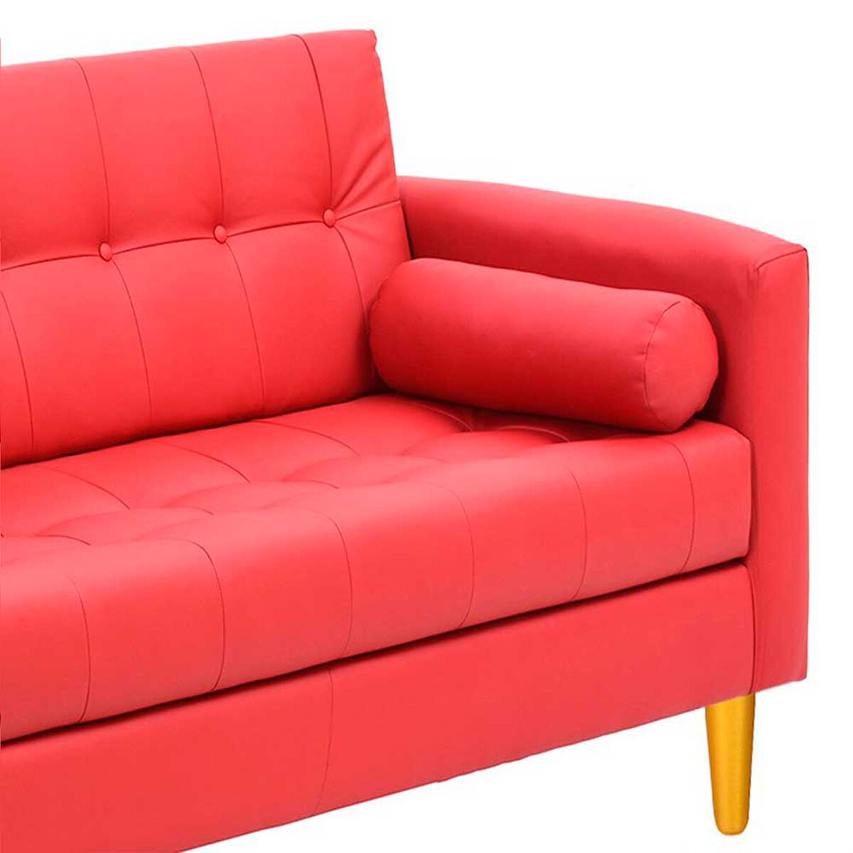 Sof&aacute; Bodevir Retro PU 04 3 Cuerpos Rojo&nbsp;