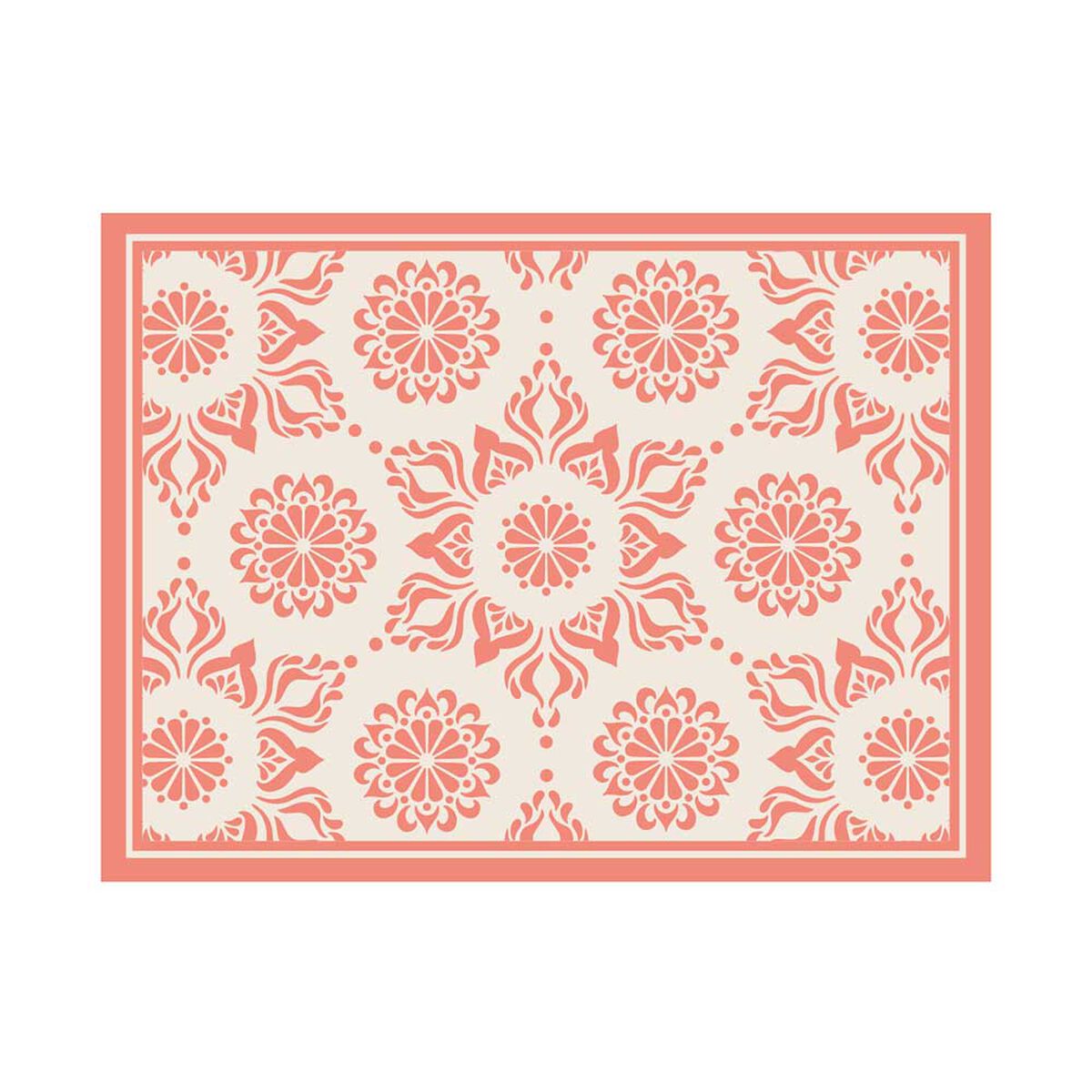 Alfombra Davanti Flor Hindú Coral 50 x70 Flor Hindú Coral
