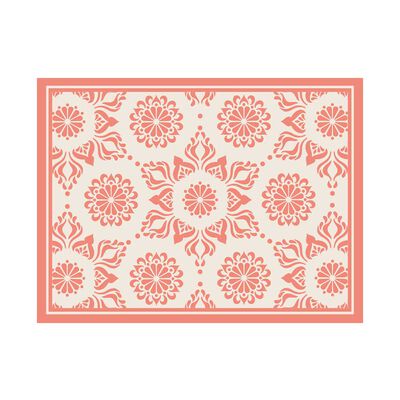 Alfombra Davanti Flor Hindú Coral 50 x70 Flor Hindú Coral
