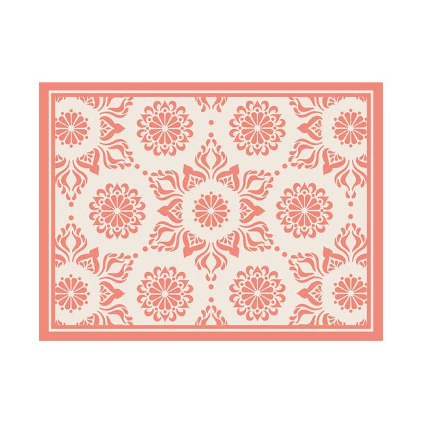 Alfombra Davanti Flor Hindú Coral 50 x70 Flor Hindú Coral