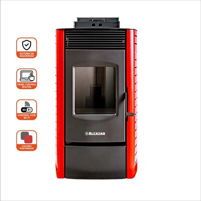 Estufa a Pellet Alcazar P1800 Burdeo