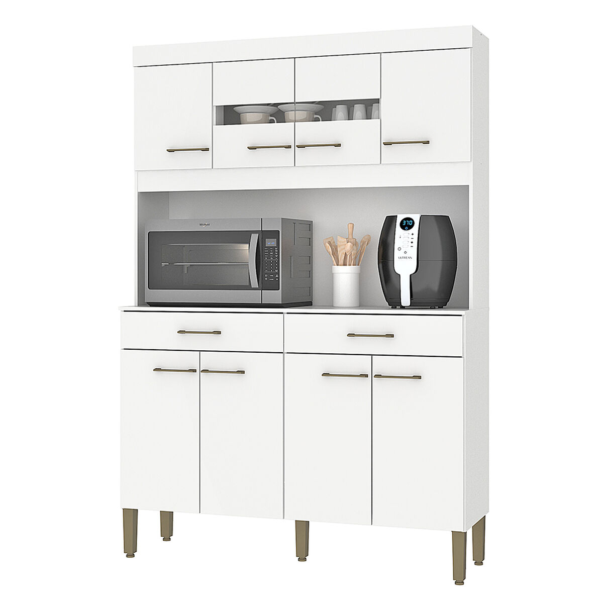 Kit Cocina Vekkahome Laura 8 Puertas Blanco
