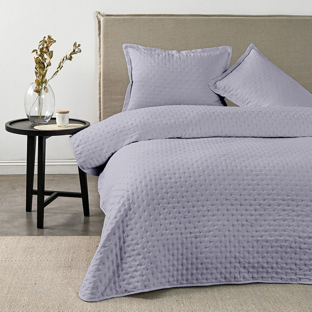 Quilt American Family Drops Heatpress King Púrpura