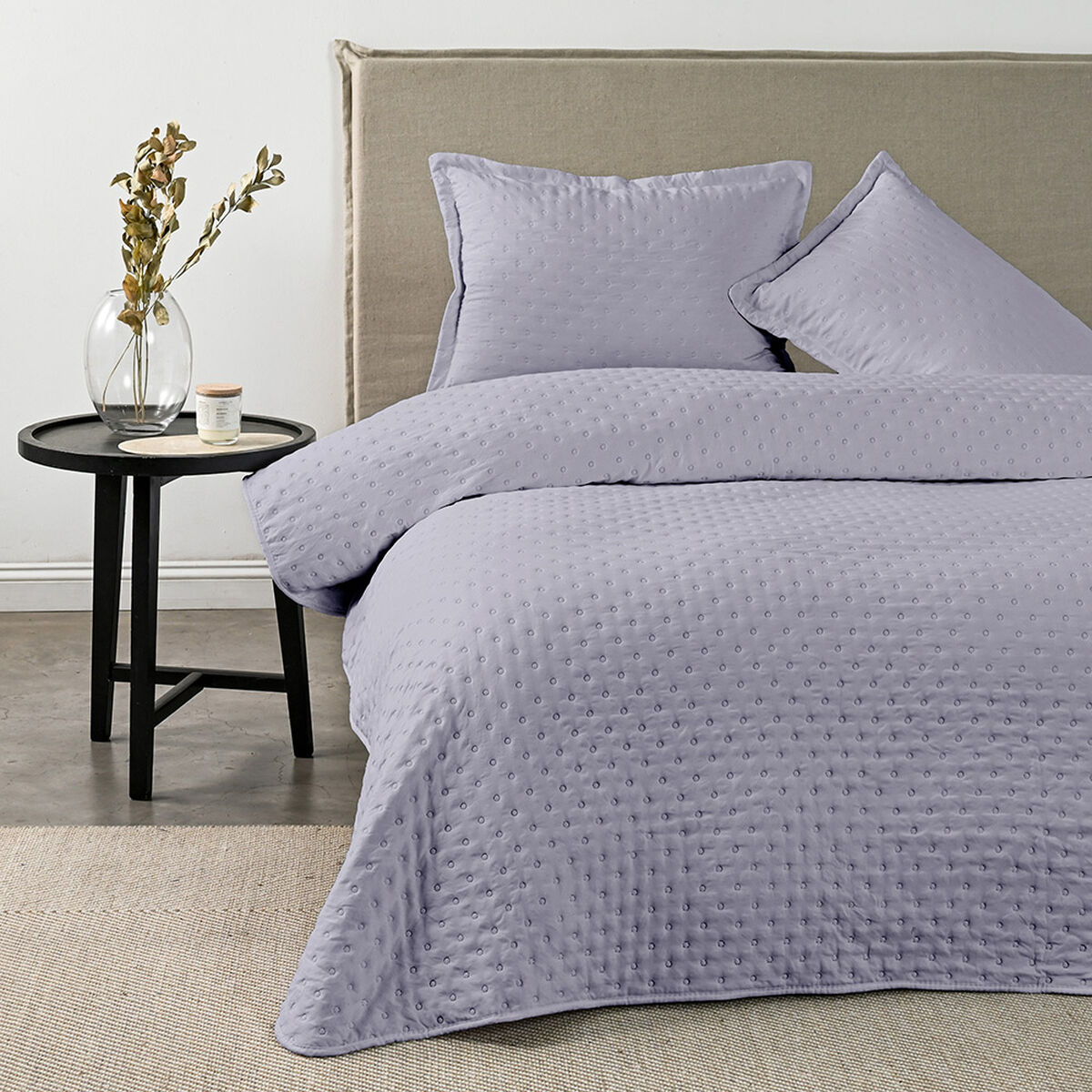 Quilt American Family Drops Heatpress King P&uacute;rpura