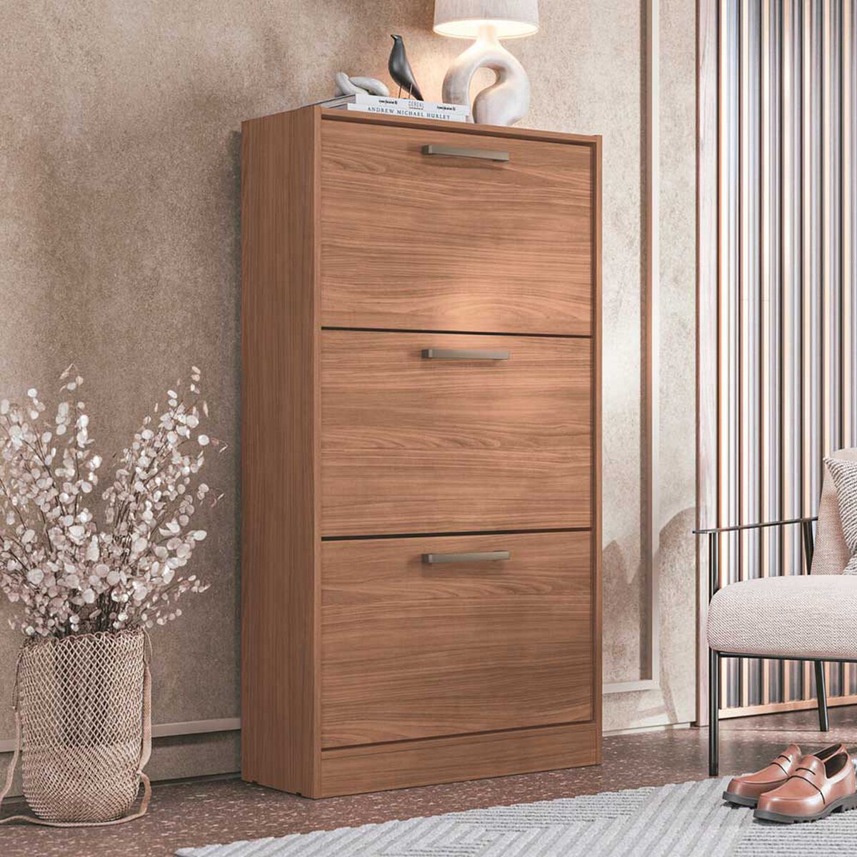 Zapatera Onessta Plus 3 Puertas Jatoba