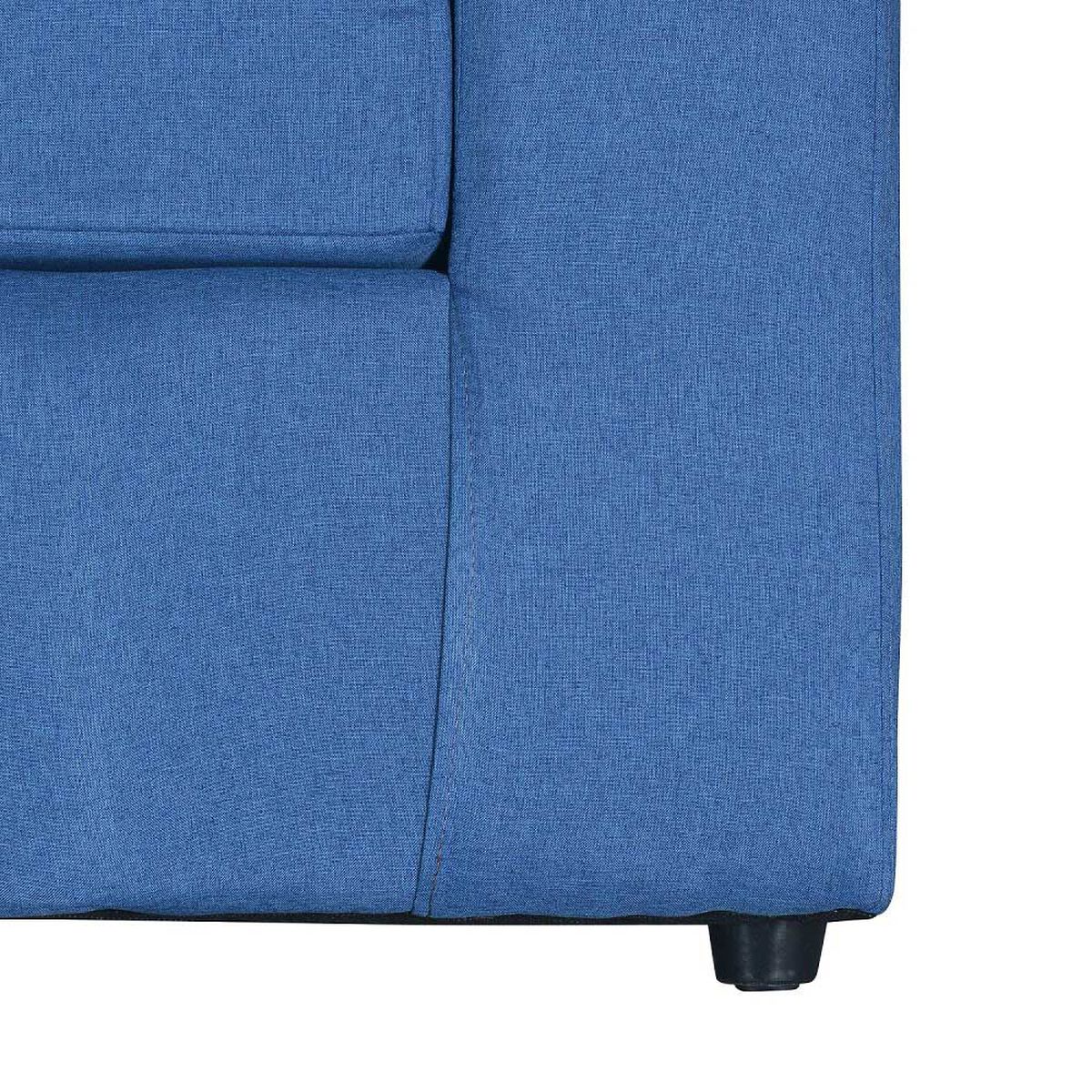 Sof&aacute; Seccional Modular Kea Liverpool 5 Cuerpos Tela Azul