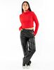 Pantalón Recto Ecocuero Mujer Icono