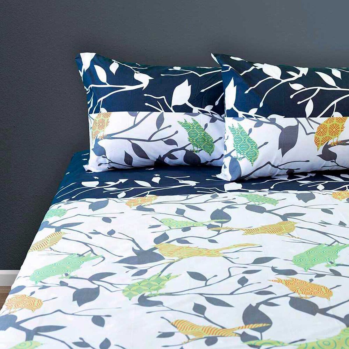 Juego de S&aacute;banas Doral 200 Hilos King Doral Blue Dise&ntilde;o 6