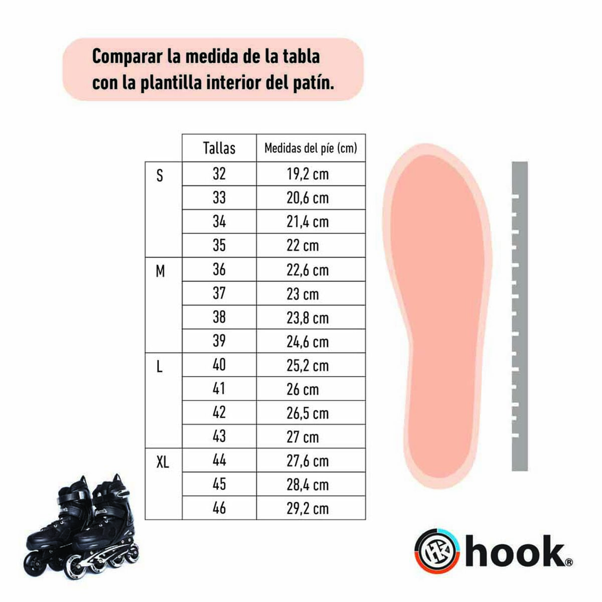 Patines en Línea Hook Fitness