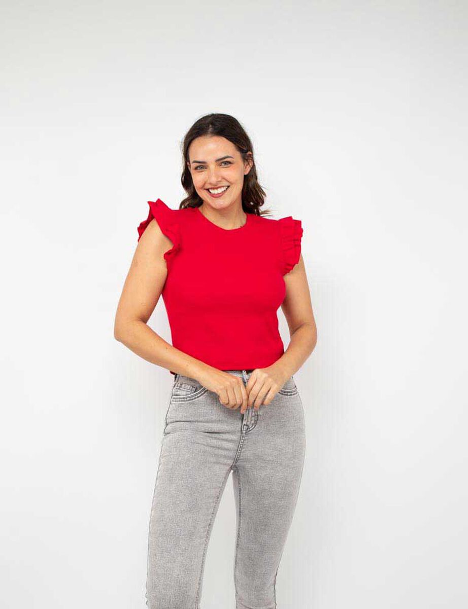 Polera Lisa Sin Mangas Mujer Zibel