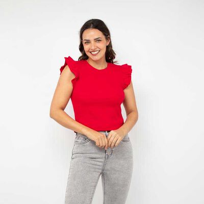 Polera Lisa Sin Mangas Mujer Zibel