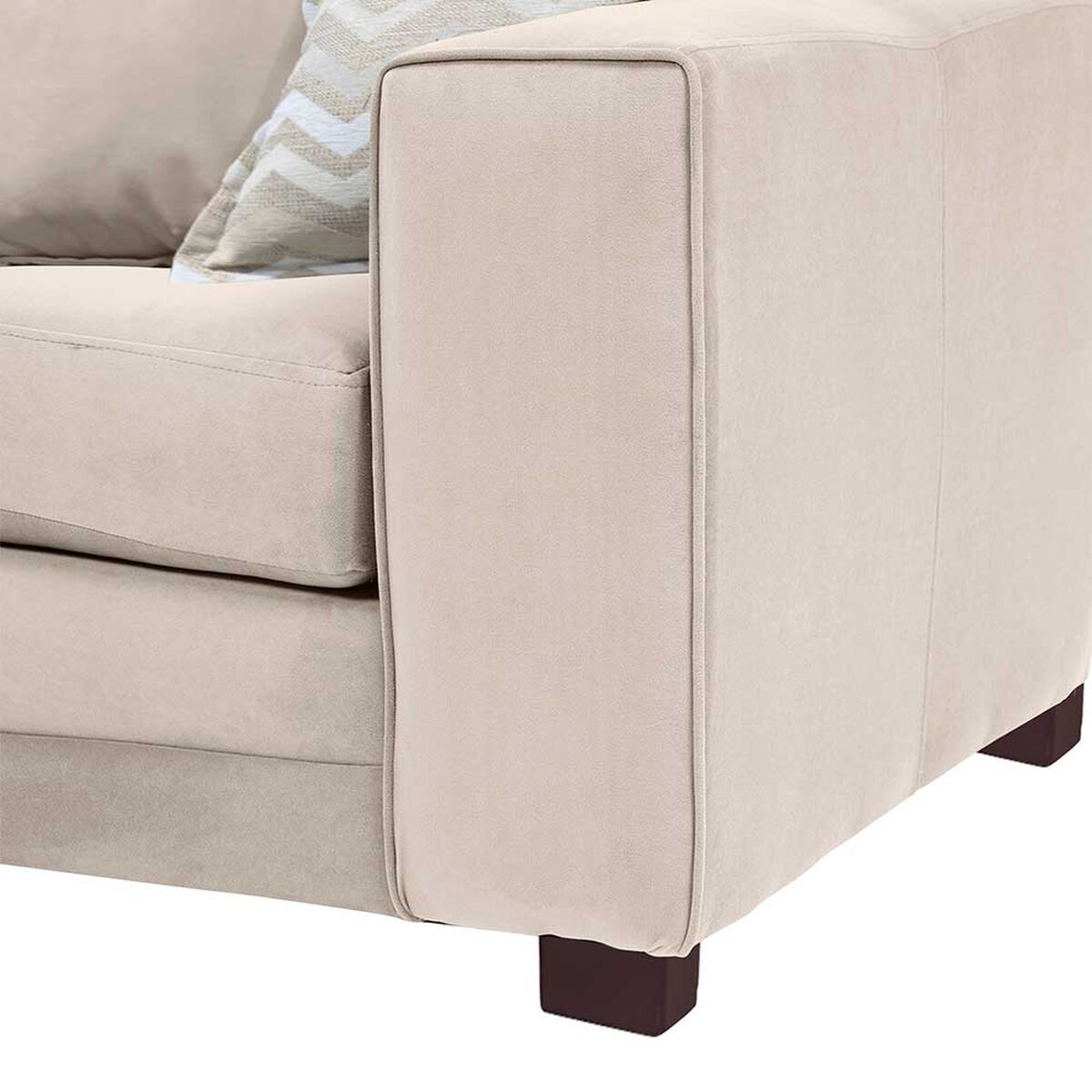 Sof&aacute; Seccional Izquierdo Living Factory Milan 3 Cuerpos Beige