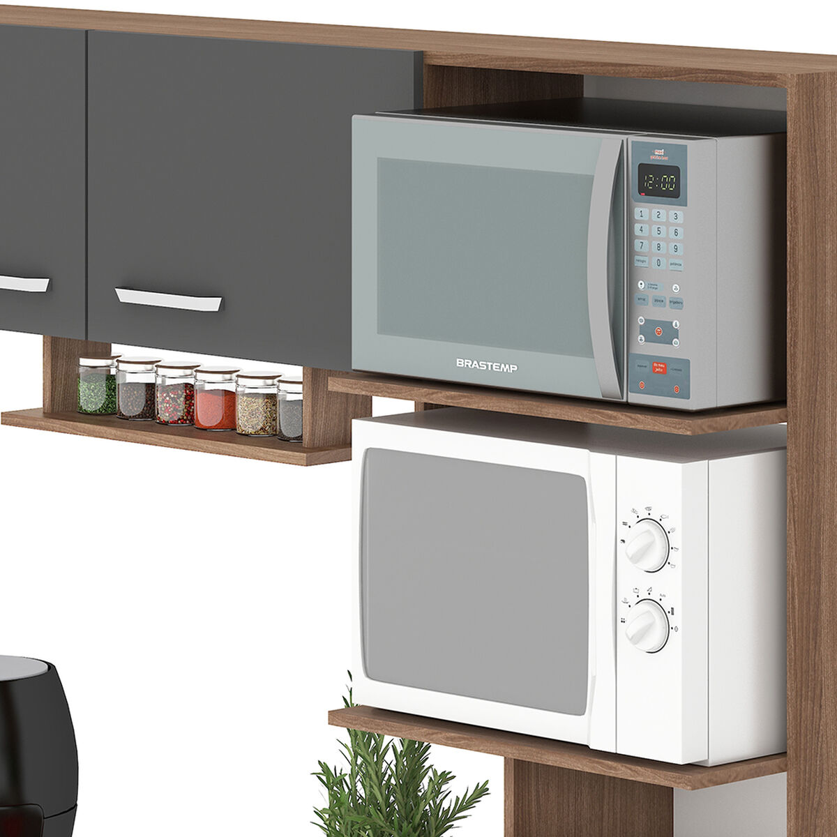 Kit Cocina Vekkahome Sevilha 5 Puertas Gris