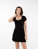 Vestido Corto Manga Corta Mujer Icono