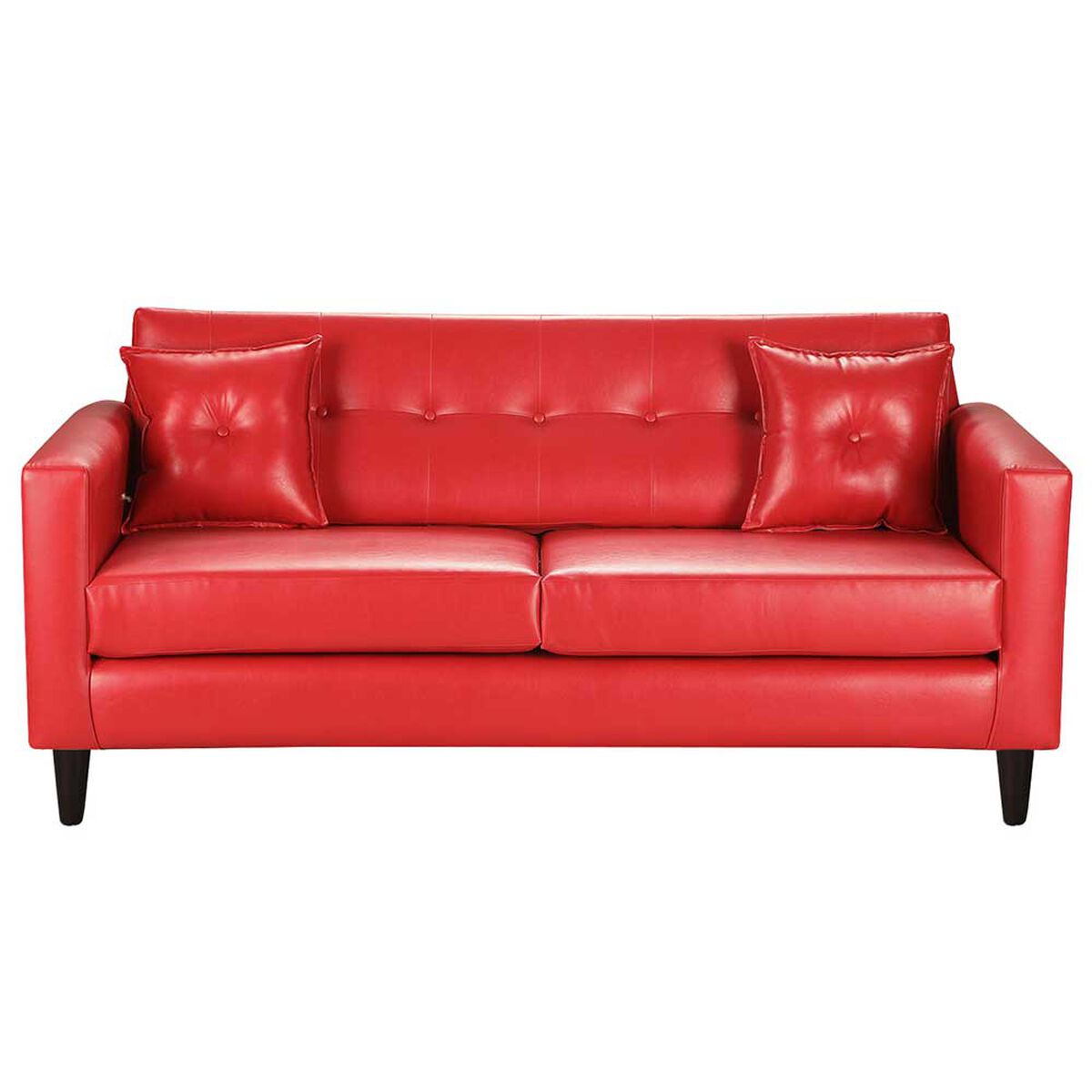 Sof&aacute; Bodevir New Retro PU 00 3 Cuerpos Rojo&nbsp;