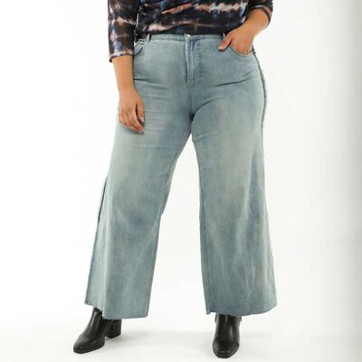 Jeans Wide Led Mujer Extralindas