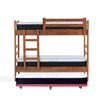 Camarote Triple Latam Home 1 Plaza Zen + Colchón Pro Palo Rosa