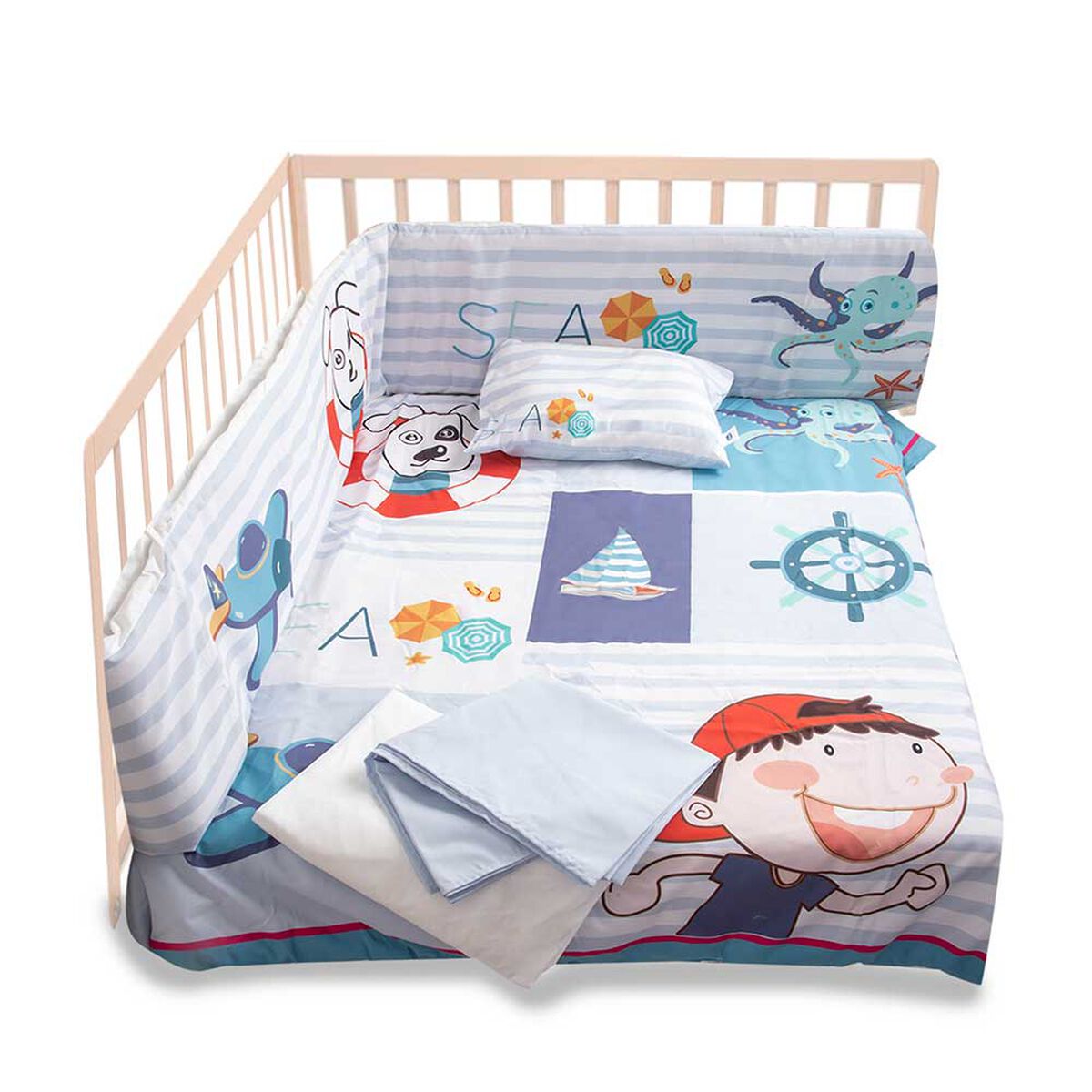Set de Cuna Perrito Marino 5 Piezas Bebesit