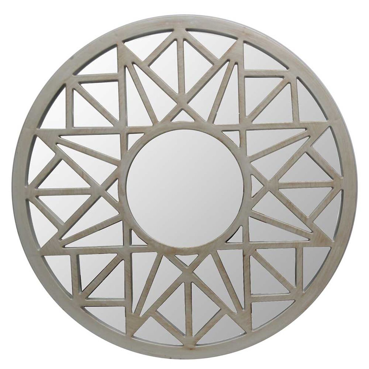 Espejo Plástico Vgo Circular 50 cm Plateado