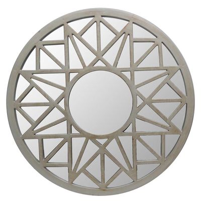 Espejo Plástico Vgo Circular 50 cm Plateado