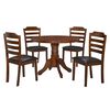Juego de Comedor Dreams Enzo 4 Sillas Café