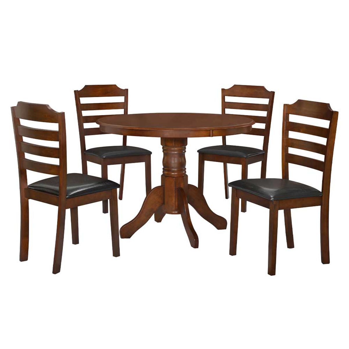 Juego de Comedor Dreams Enzo 4 Sillas Café