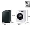 Lavadora Carga Superior Samsung 22 kg + Secadora Bomba de Calor 9 kg