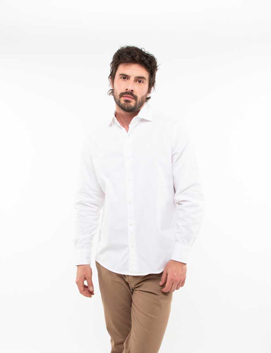 Camisa Slim Manga Larga Hombre Zibel