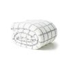 Frazada American Family Sherpa King Cuadros Blanco