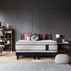 Cama Europea Flex 1,5 Plazas Majesty + Respaldo Modern Grafito