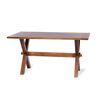 Juego de Comedor Latam Home Sevilla Segovia 2 Sillas + 2 Bancas Lino Blanco