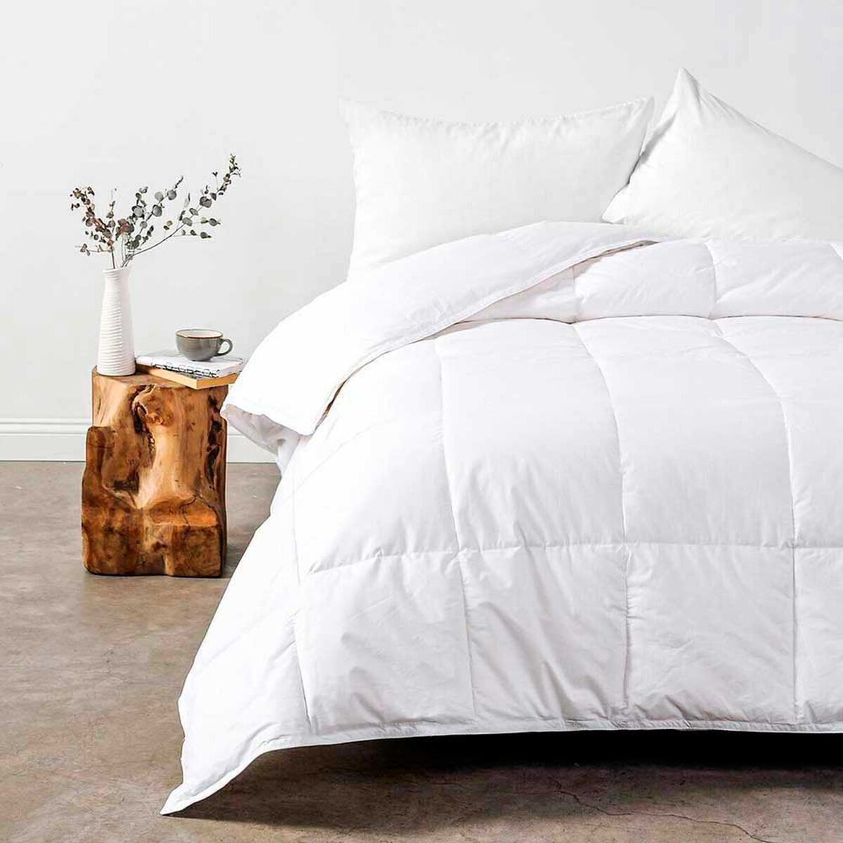 Plum&oacute;n Liso Pluma Cannon S&uacute;per King Gosse Down Blanco