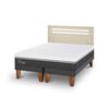 Cama Europea CIC Base Dividida 2 Plazas Ortopedic Advance + Respaldo Munich Alpino