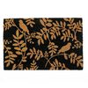 Limpiapiés Idetex Coco Leaves 60 x 120 cm Negro