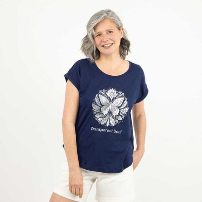 Polera Con Estampado Manga Corta Mujer Portman Club