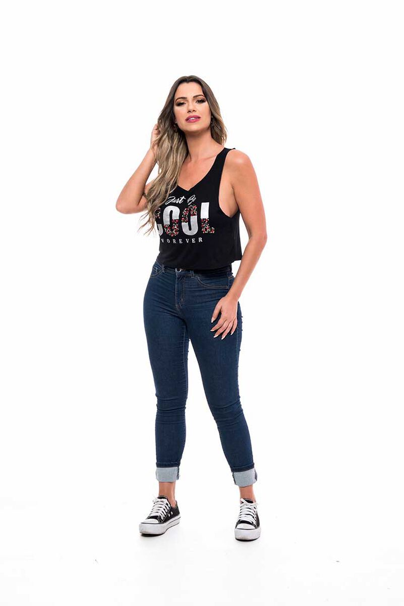 Polera Sin Mangas Mujer Rock Caviar