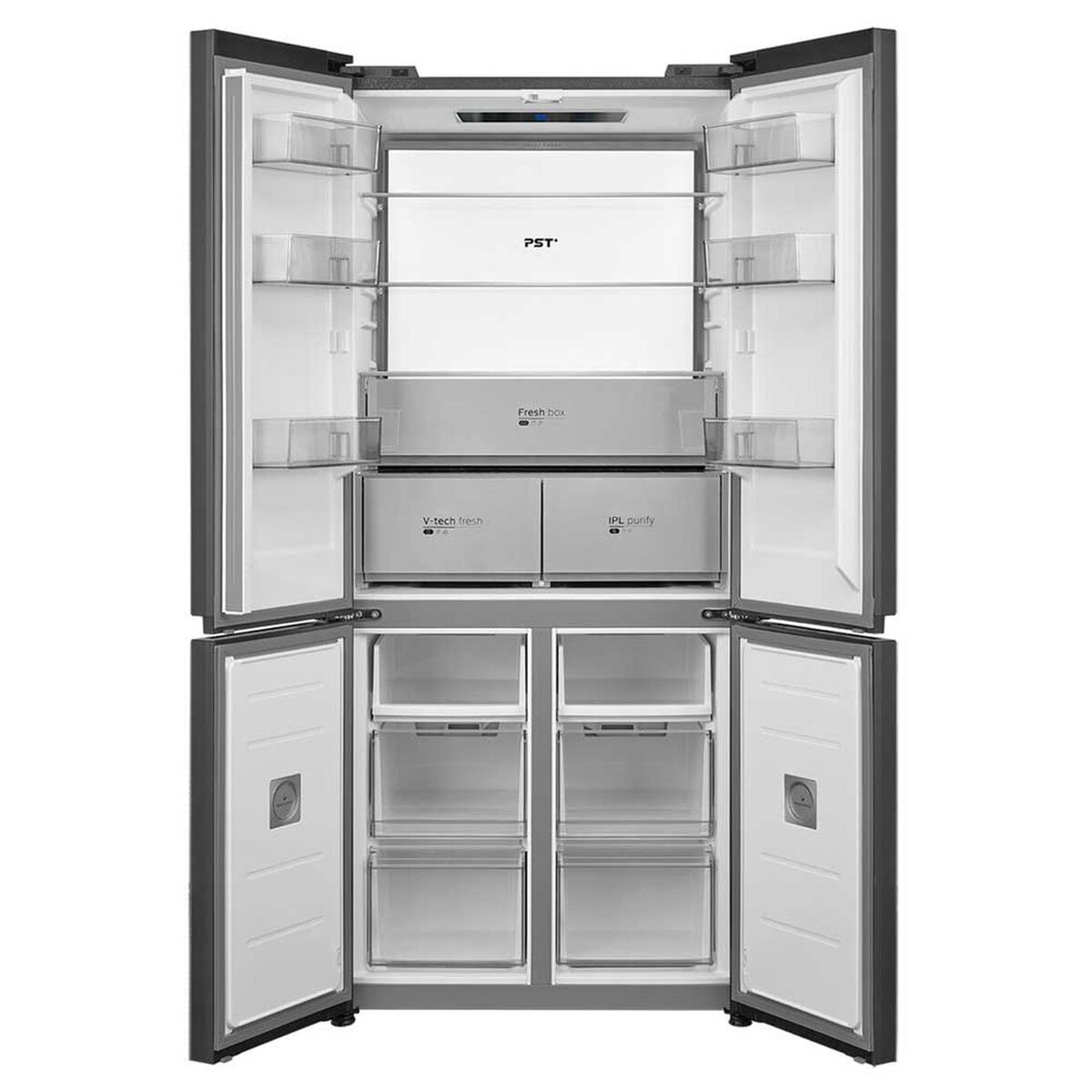 Refrigerador Multi Door Midea MDRMD706BIE70 474 lts. Perfect Fit + V-Tech