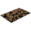 Limpiapiés Idetex Coco Leaves 45 x 75 cm Negro