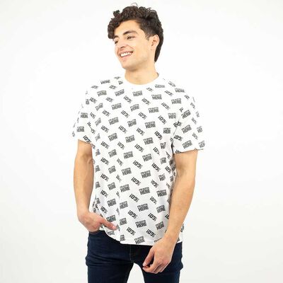 Polera Estampada Manga Corta Hombre Icono