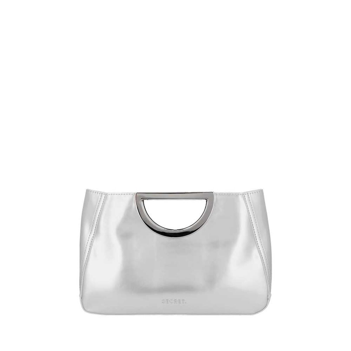 Cartera de Fiesta Secret Fete SC7 Mediana Plateada